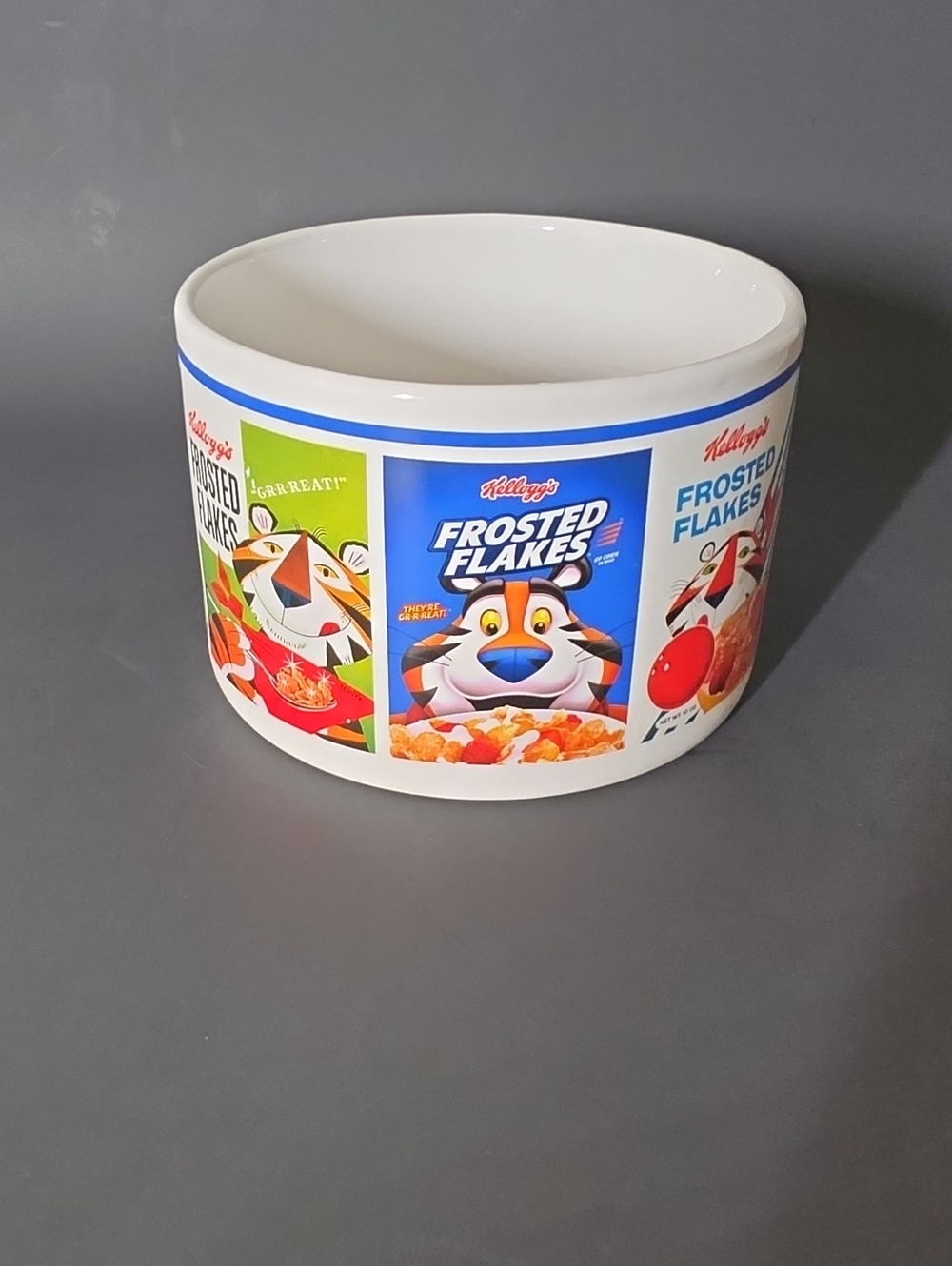 Kellogg's Frosted Flakes White Ceramic Cereal Bowl